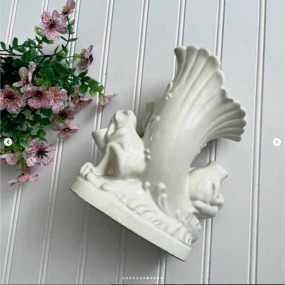 Vintage Frog Musicians Centerpiece Porcelain Ceramic Vase Planter Japan - Picture 8 of 12